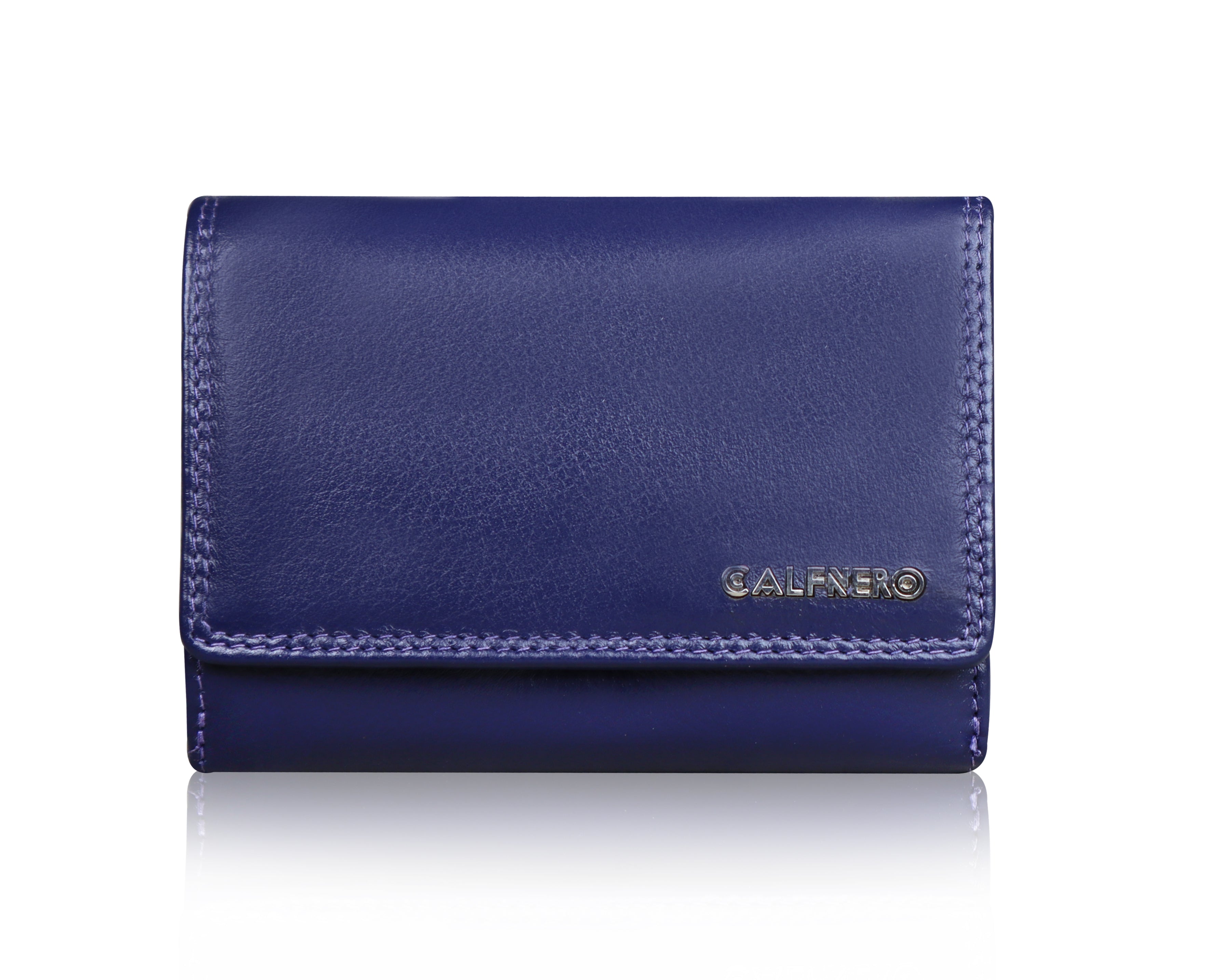 Small Wallet for Women Genuine Leather RFID Blocking Wallet Bifold Purse  Zipper Pocket Card Holder with ID Window,Purple - Walmart.com