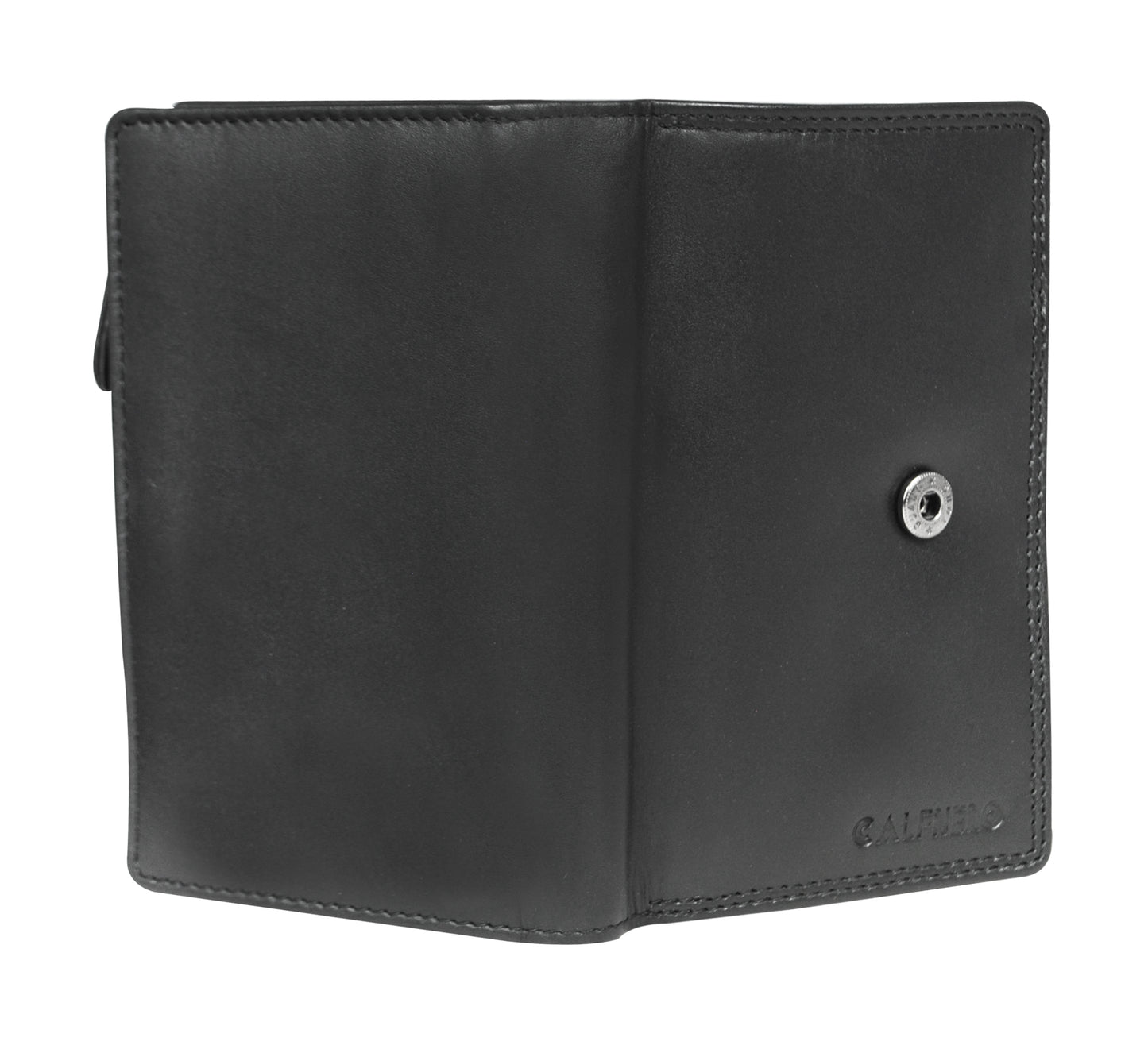 Calfnero Genuine Leather Women's wallet (2314-Black)