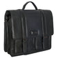 Calfnero Genuine Leather Men's Messenger Bag (272-Black)