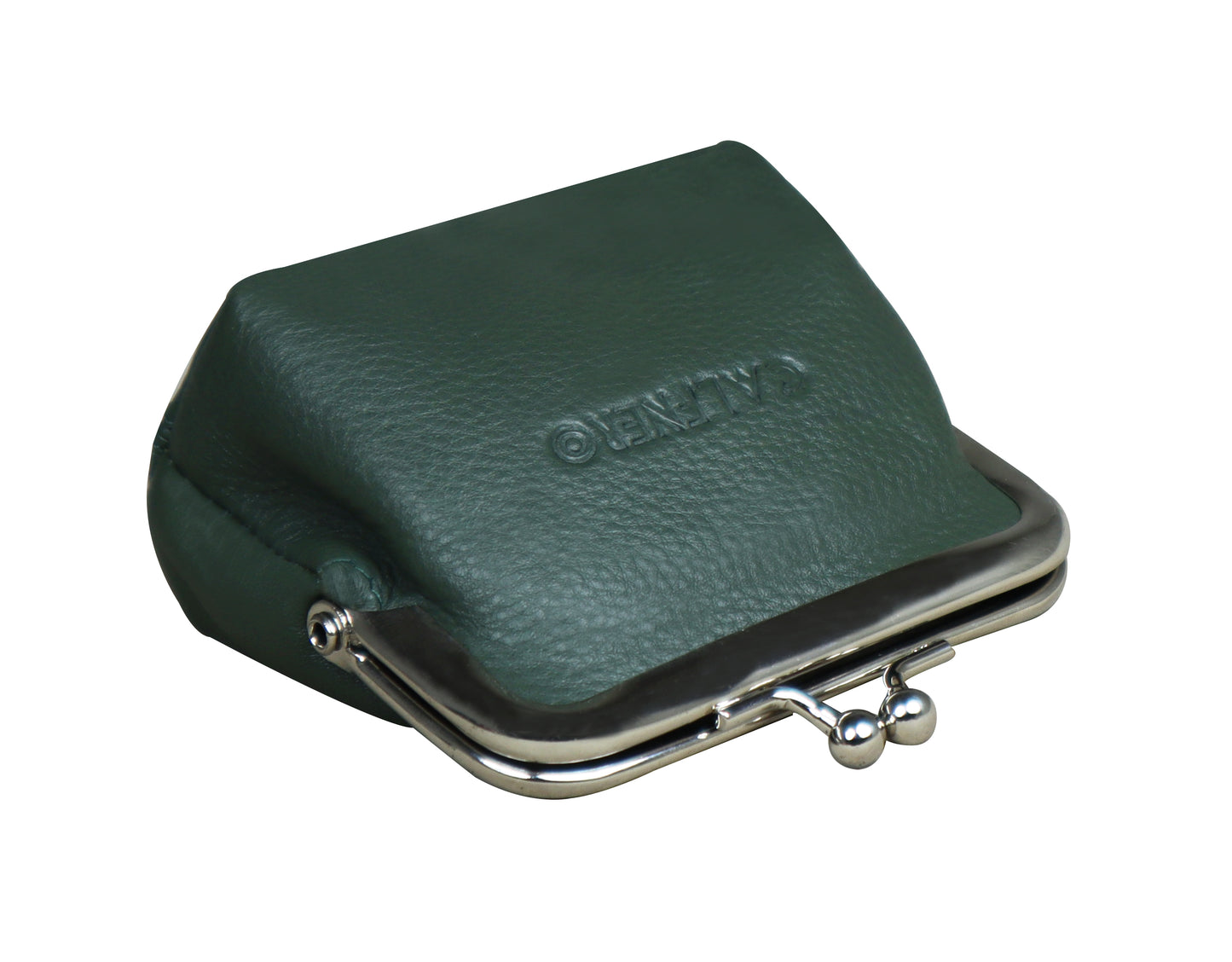 Calfnero Genuine Leather Key Case cum Coin Wallet (300-Green)