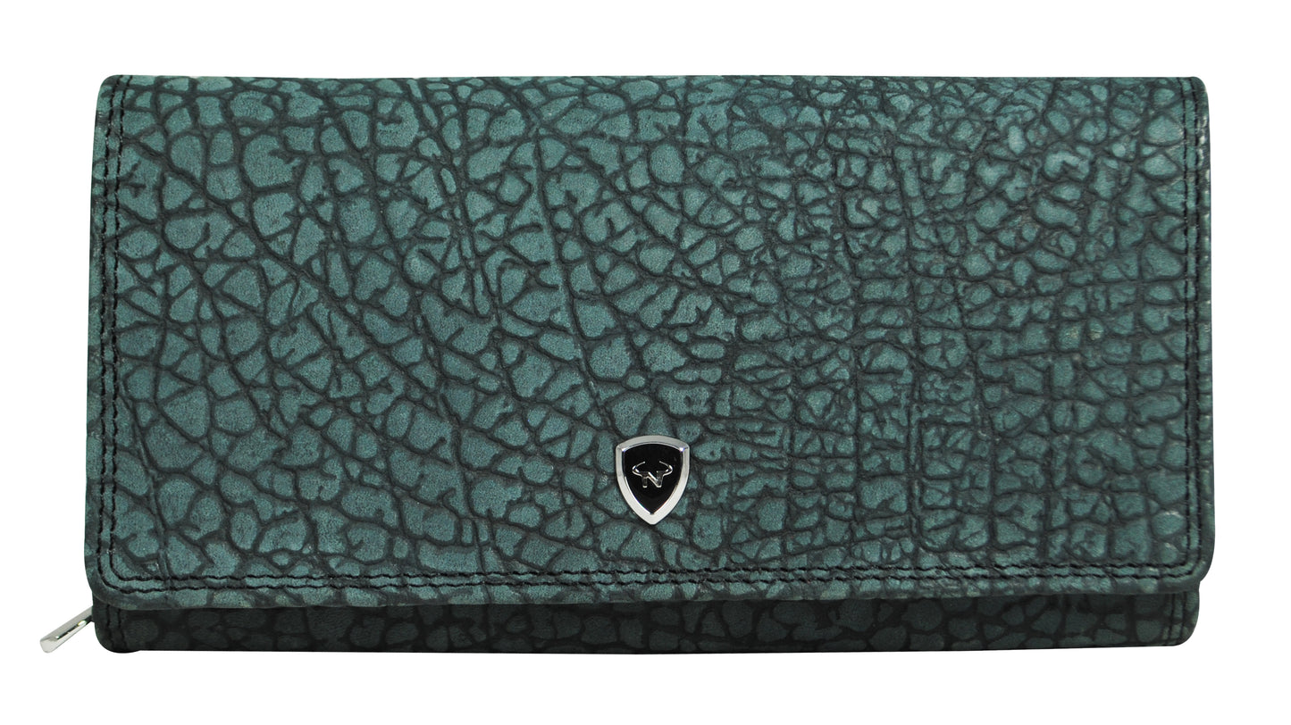 Calfnero Genuine Leather Women's Wallet (3109-Grey)