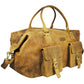 Calfnero Genuine Leather Travel Duffel Bag (321-Hunter)