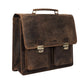 Calfnero Genuine Leather Men's Messenger Bag (326-Hunter)