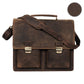 Calfnero Genuine Leather Men's Messenger Bag (326-Hunter)