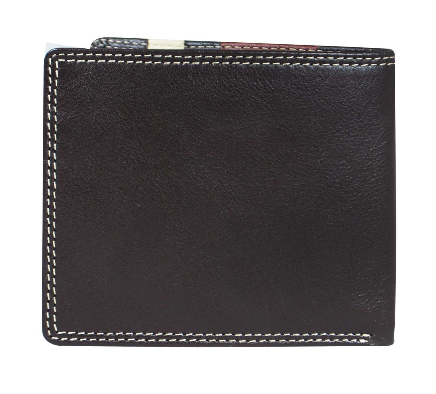 Calfnero Genuine Leather  Men's Wallet (34476-Black-Multi)