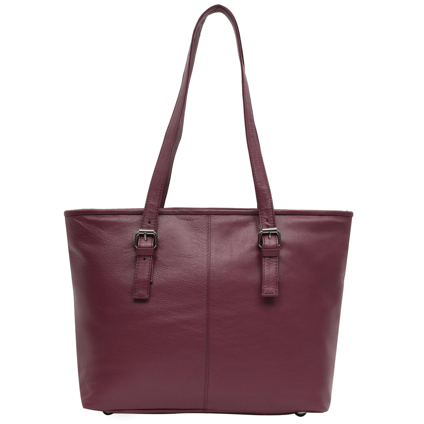 Calfnero Women's Genuine Leather Shoulder Bag (CON-3-Brinjal)