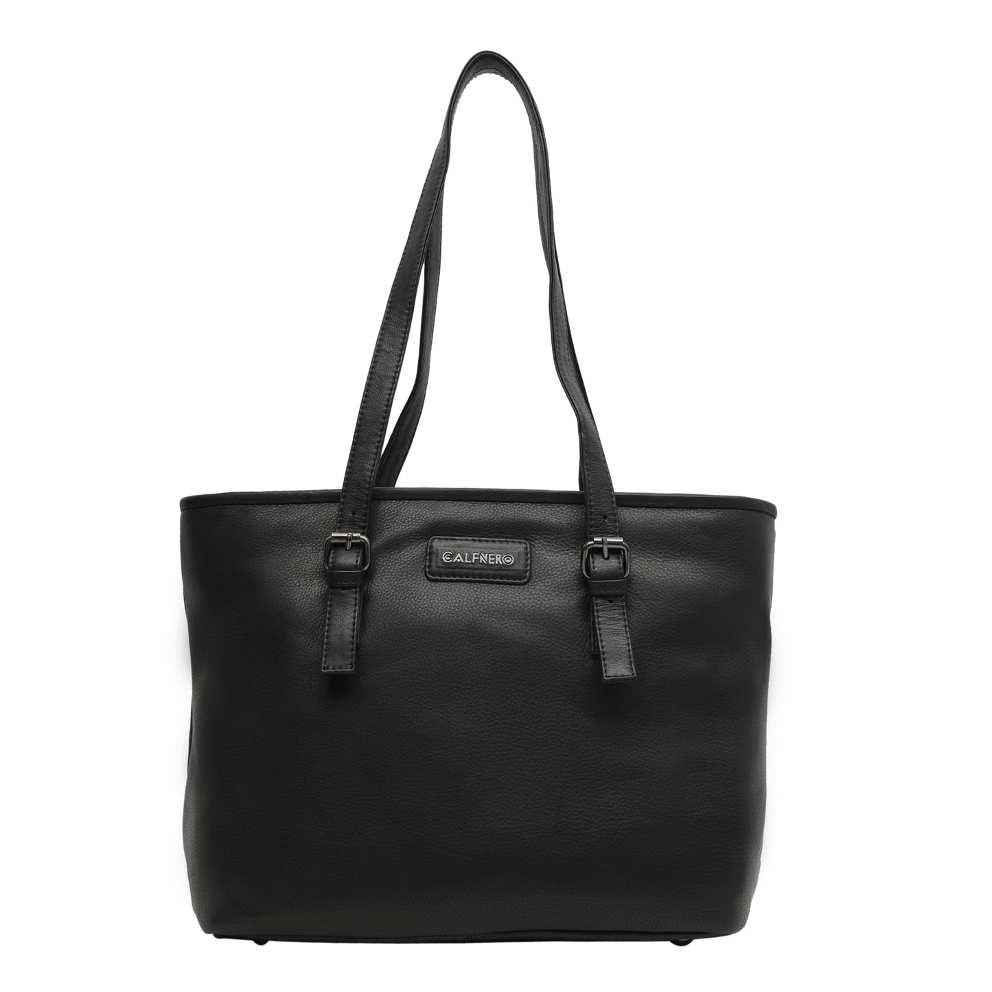 Calfnero Women's Genuine Leather Shoulder Bag (CON-3-Black)