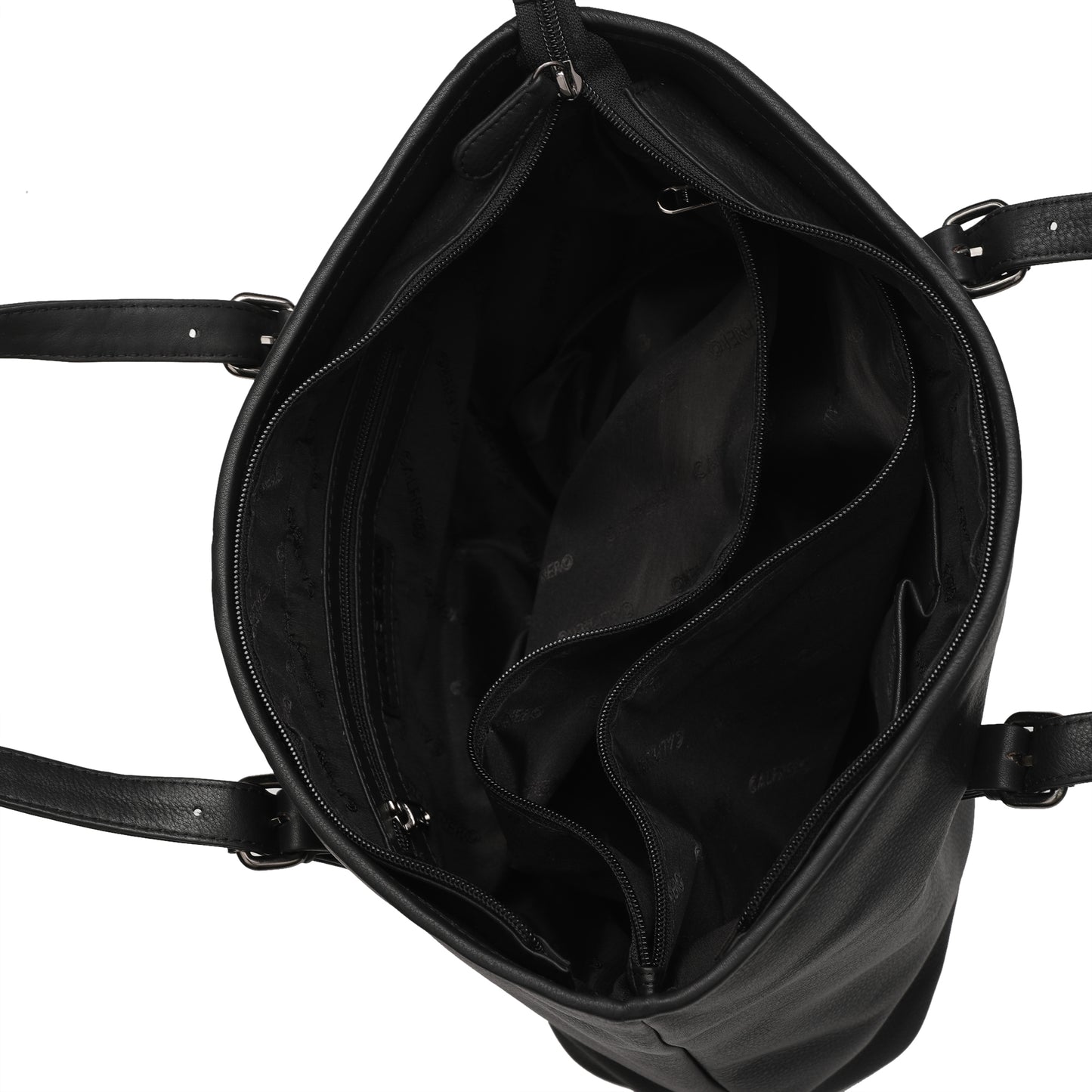 Calfnero Women's Genuine Leather Shoulder Bag (CON-3-Black)