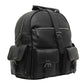 Calfnero Men's Genuine Leather Backpack (318-Black)