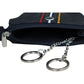 Calfnero Genuine Leather Key Case Multi use Key and Coin Wallet (400-Black)