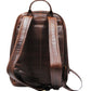 Calfnero Men's Genuine Leather Backpack (402623-Brown)