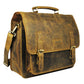 Calfnero Genuine Leather Men's Messenger Bag (431-Hunter)