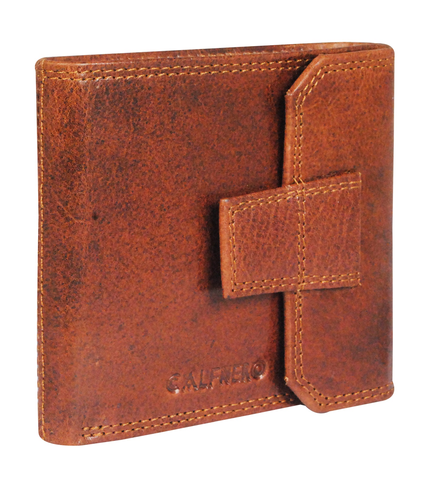 Calfnero Genuine Leather Men's Wallet (516-Camel)