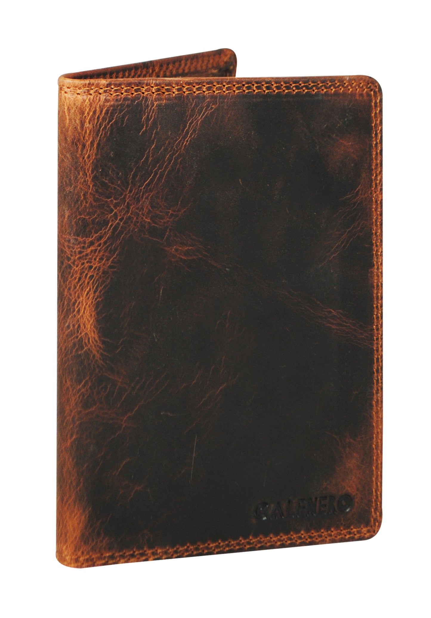 Calfnero Genuine Leather Passport Wallet-Passport Holder (5232-Kara)