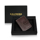 Calfnero Genuine Leather Card Case wallet (602-BROWN)