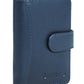 Calfnero Genuine Leather Card Case wallet (602-NAVY)