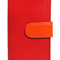 Calfnero Genuine Leather Women's Wallet (6082-Red-Multi)