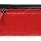 Calfnero Genuine Leather Women's Wallet (6083-Black-Red)