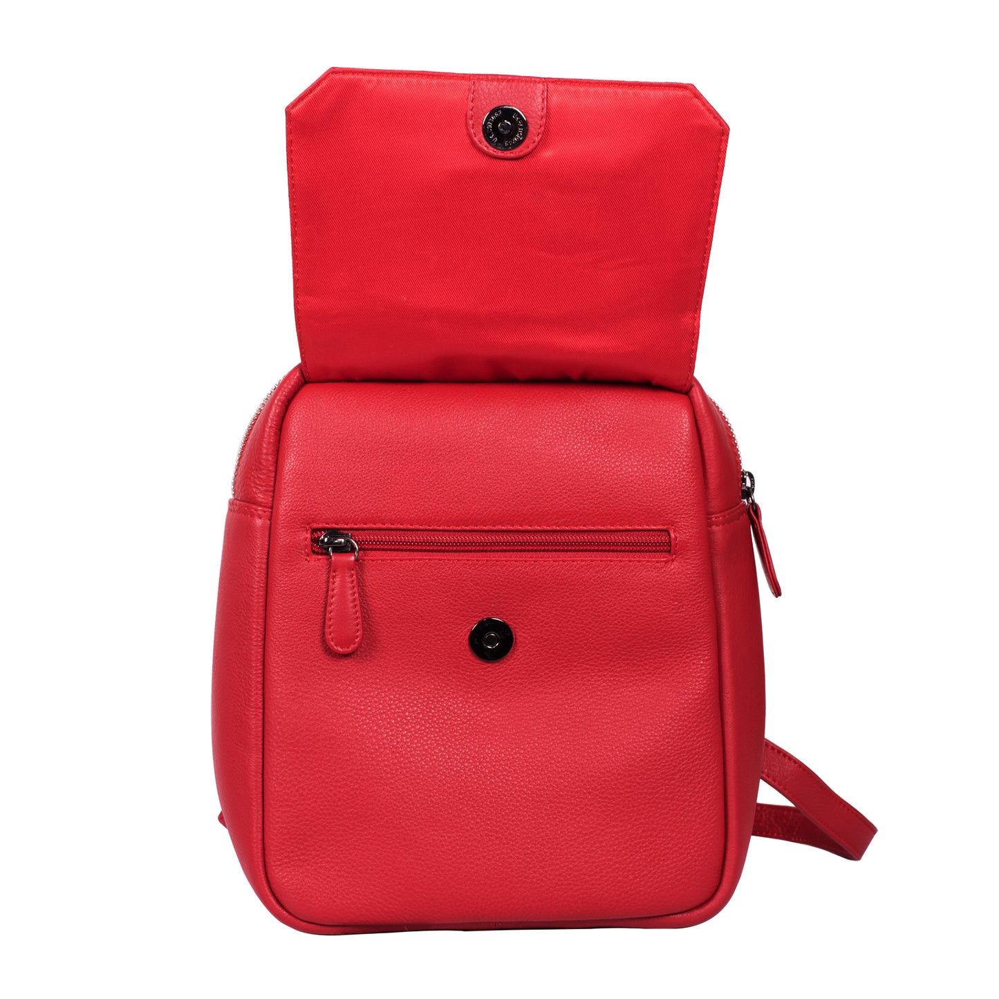 Calfnero Genuine Leather Women's Backpack (71084-RED)
