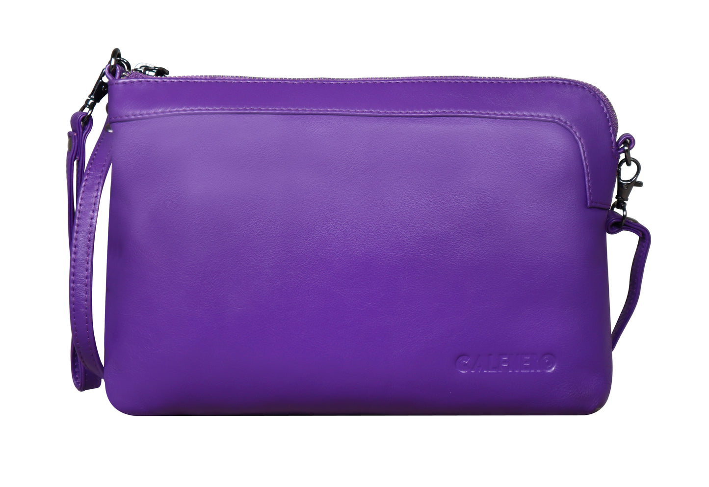 Calfnero Genuine Leather Women's Sling Bag (712660-Violet)