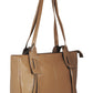 Calfnero Women's Genuine Leather Shoulder Bag (713357-Beige)