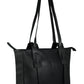 Calfnero Women's Genuine Leather Shoulder Bag (713357-Black)