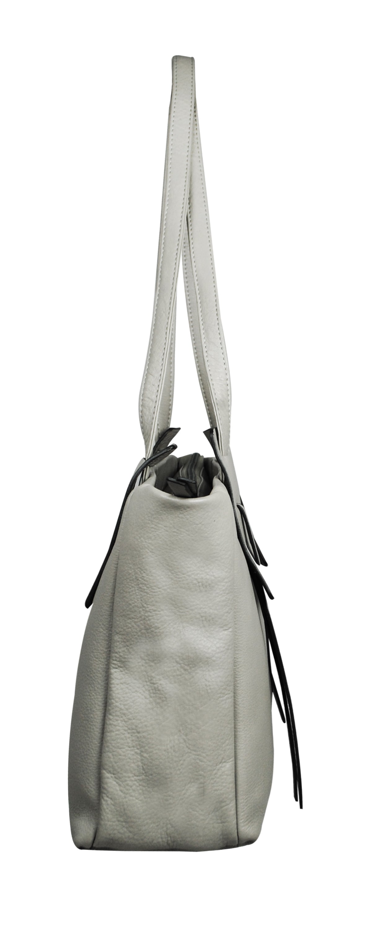 Calfnero Women's Genuine Leather Shoulder Bag (713357-Stone)
