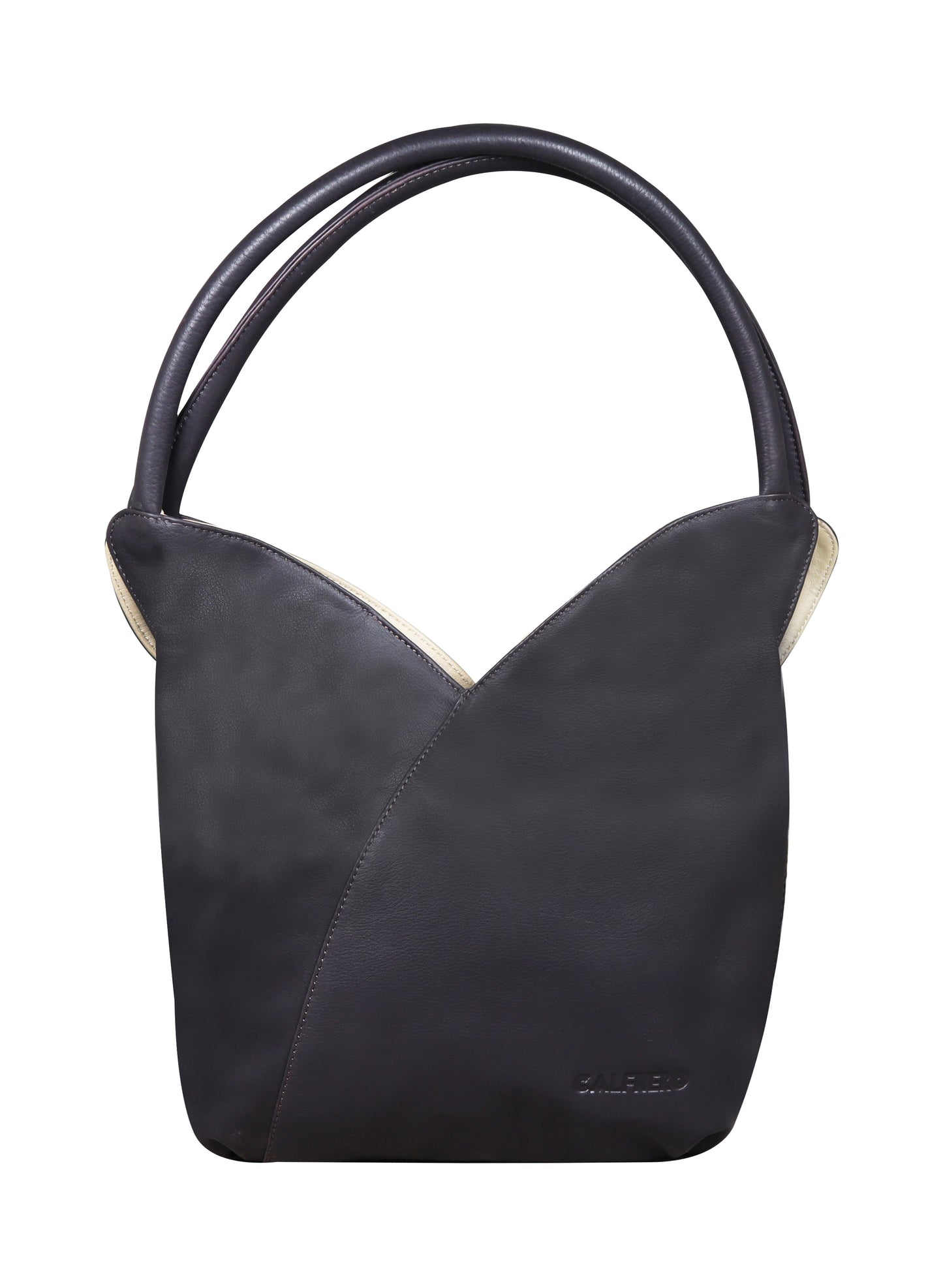 Calfnero Women's Genuine Leather Shoulder Bag (71370-Brown Beige)