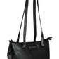 Calfnero Women's Genuine Leather Shoulder Bag (713929-Black)