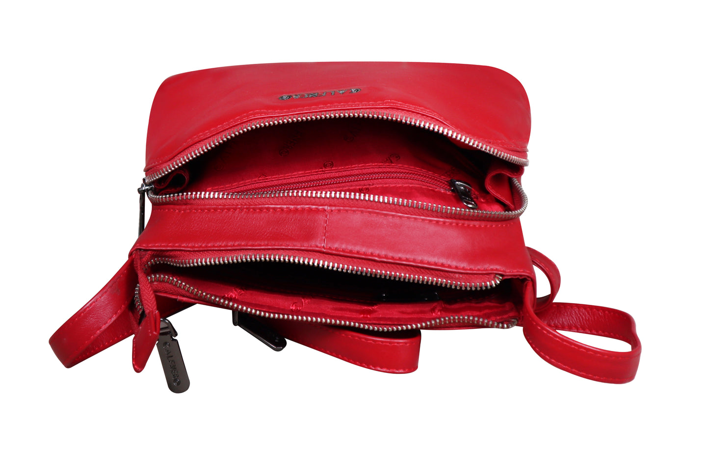 Calfnero Genuine Leather Women's Sling Bag (713935-Red)