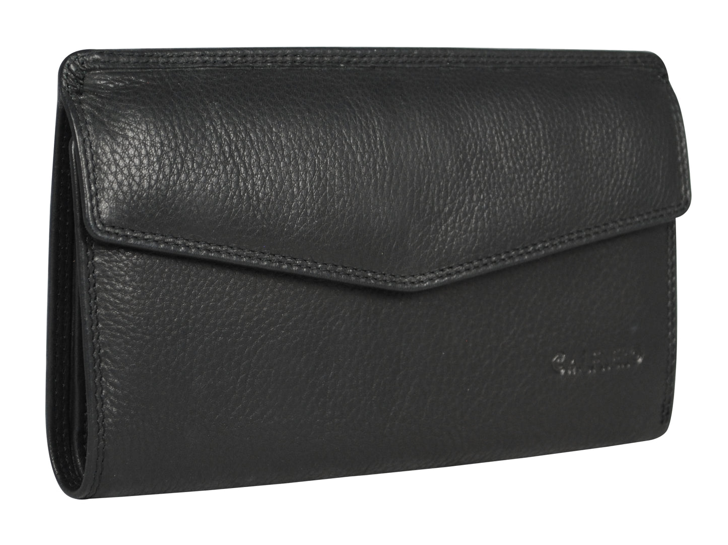 Calfnero Genuine Leather Women's Wallet (740600-Black)