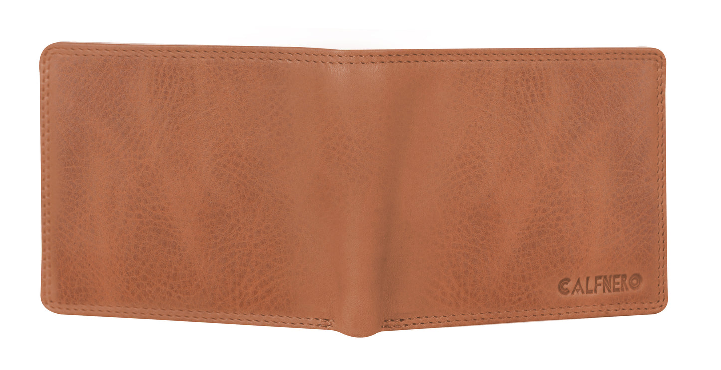 Calfnero Genuine Leather Men's Wallet (755-Brown)