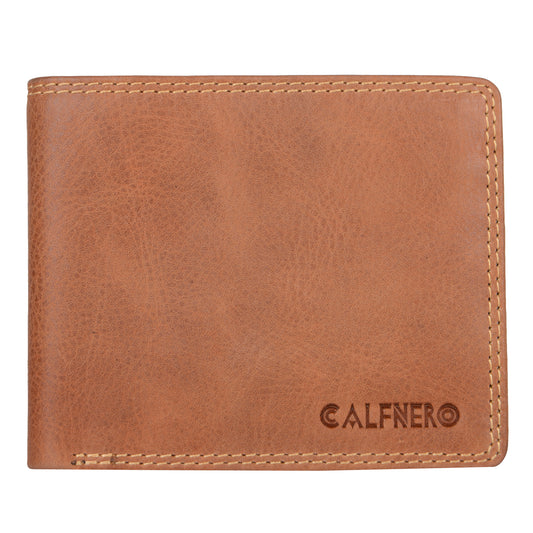Calfnero Genuine Leather Men's Wallet (755-Brown)