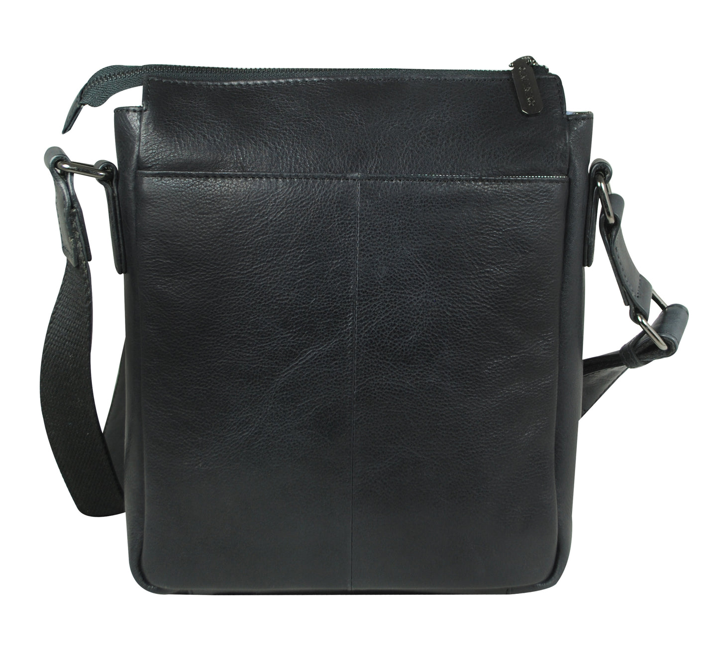 Calfnero Genuine Leather Men's Cross Body Bag (805-Black)