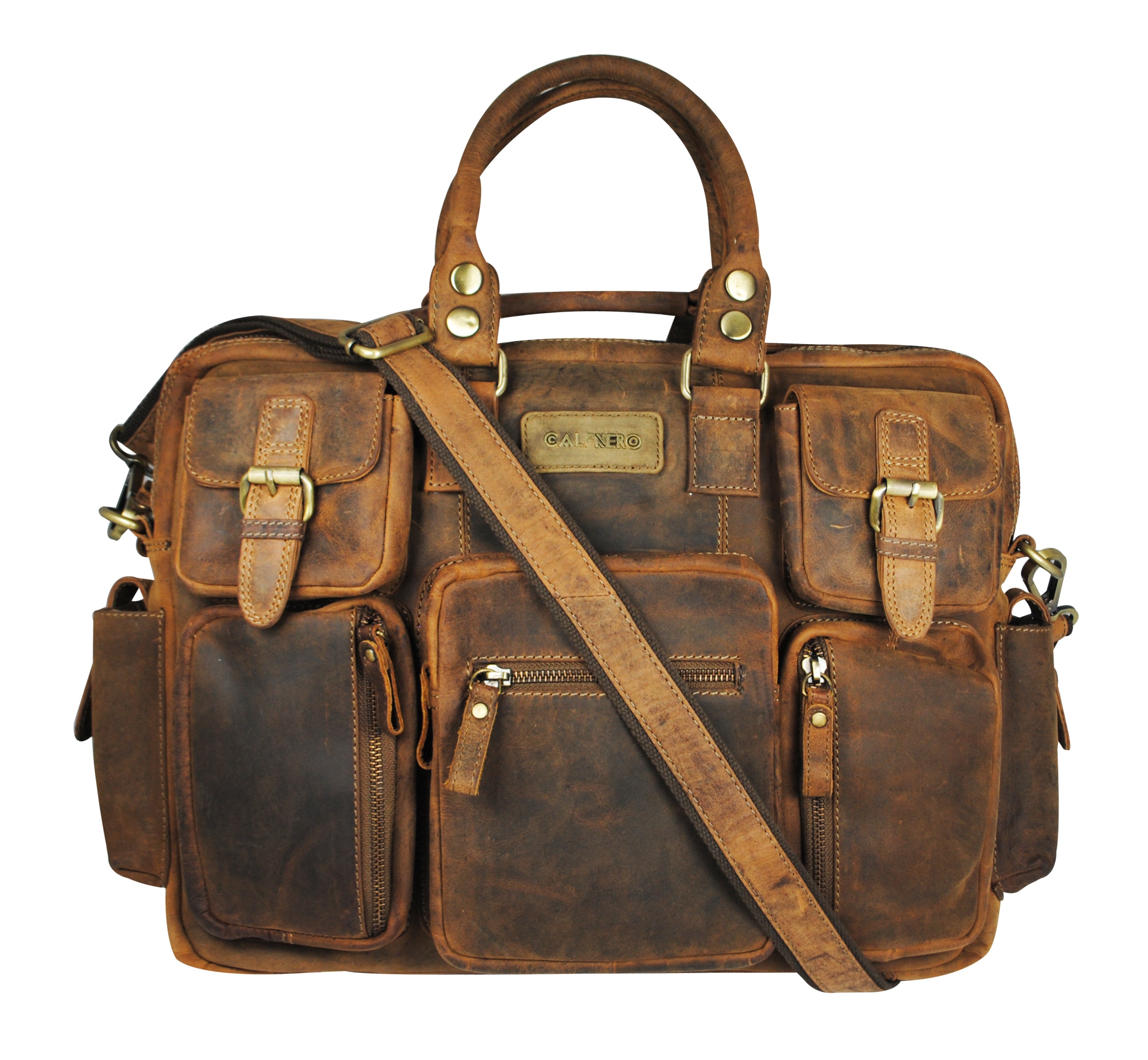 Calfnero Genuine Leather Men's Messenger Bag (882-hunter) – www.calfnero.in