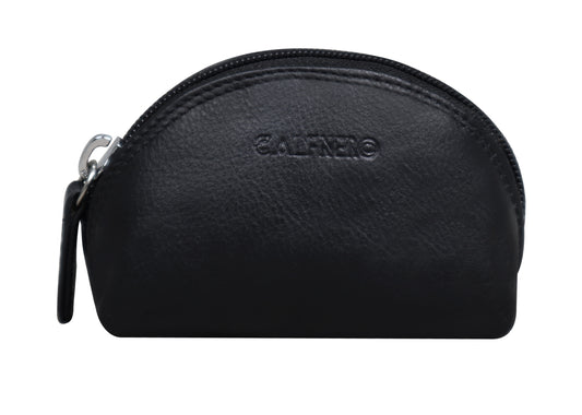 Calfnero Genuine Leather Key Case Multi use Key and Coin Wallet (9050-Black)