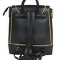 Calfnero Genuine Leather Women's Backpack (931-Black-Taupe)