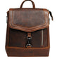 Calfnero Genuine Leather Women's Backpack (931-Brown)