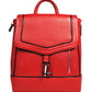 Calfnero Genuine Leather Women's Backpack (931-Red)