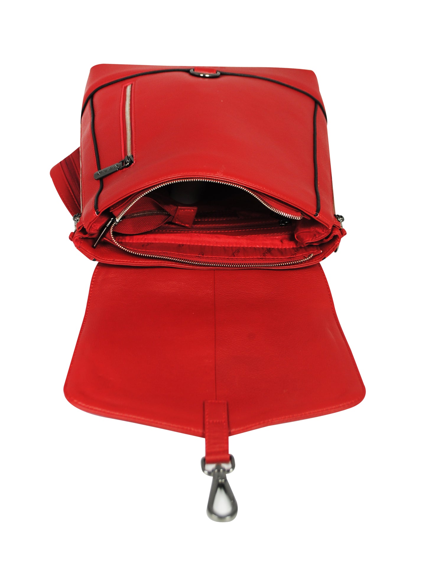 Calfnero Genuine Leather Women's Backpack (931-Red)