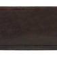 Calfnero Genuine Leather Toiletry Bag Shaving Kit Bag (9550-Dark-Brown)