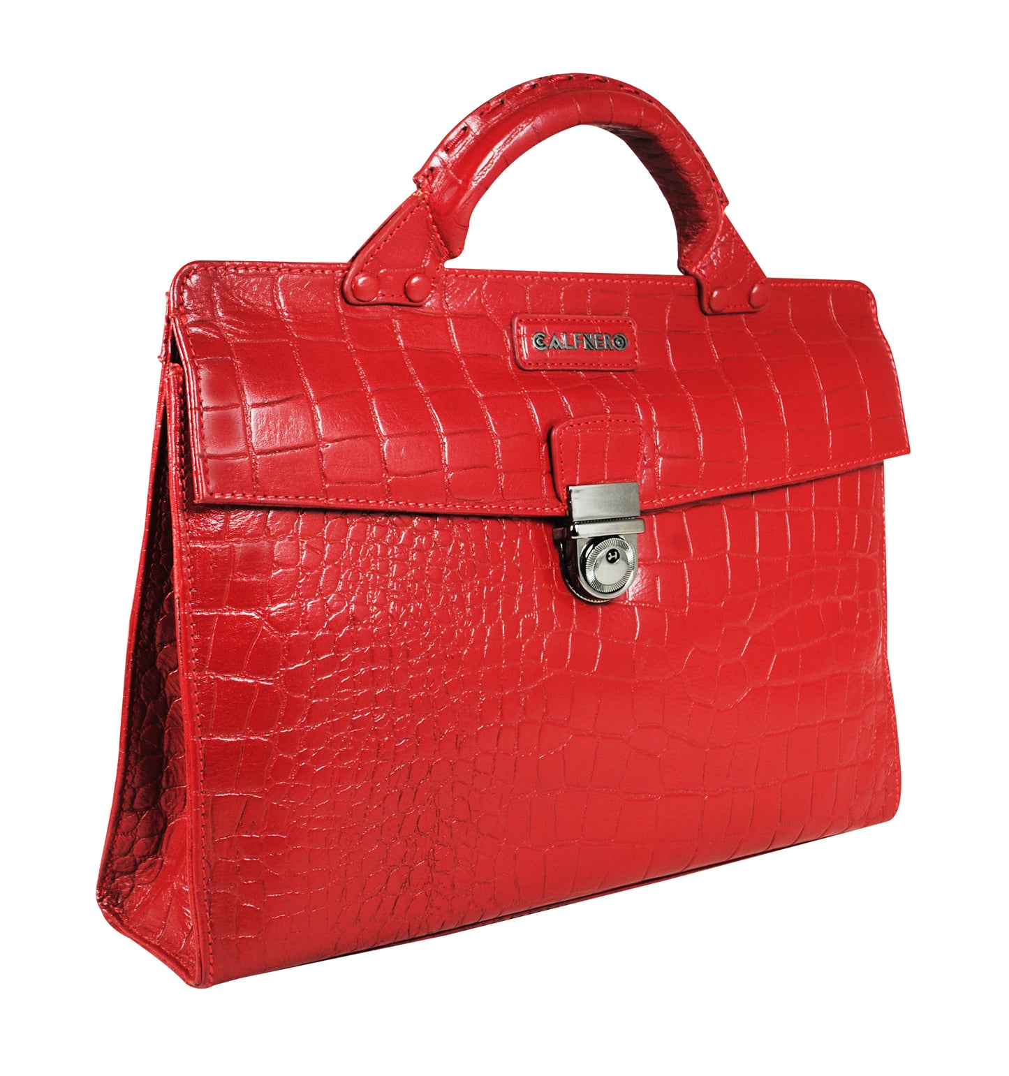 Calfnero Genuine Leather Men's Messenger Bag (A-1724-Red-Coco)