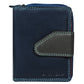 Calfnero Genuine Leather Women's Wallet (AK-181-Blue-Multi)