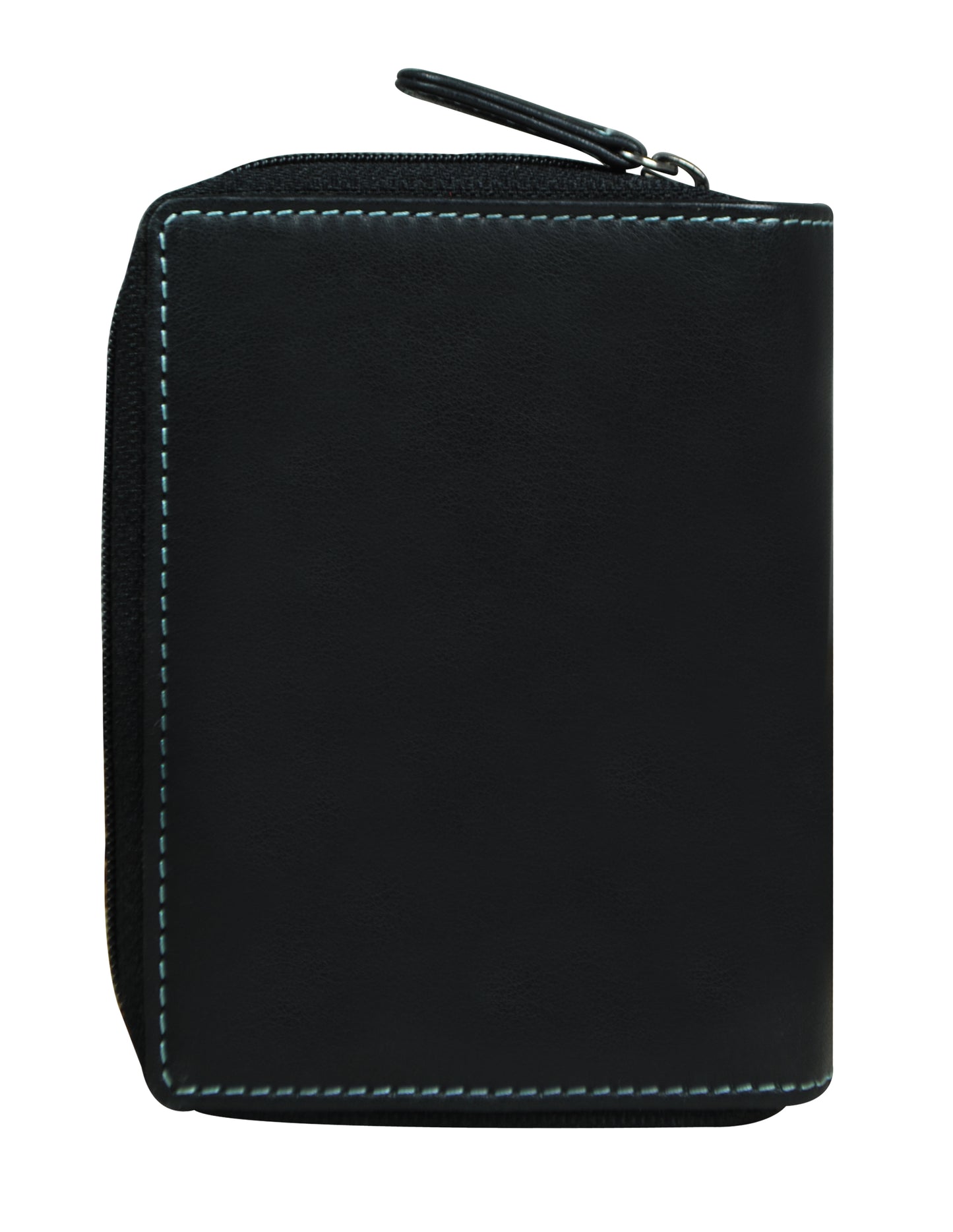 Calfnero Genuine Leather Women's Wallet (AK-81-Black-Red)