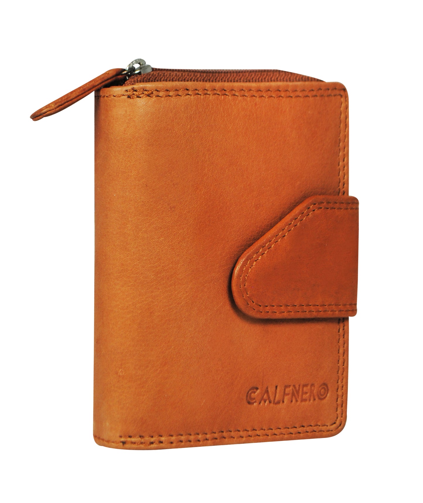 Calfnero Genuine Leather Women's Wallet (AK-81-CAMEL)