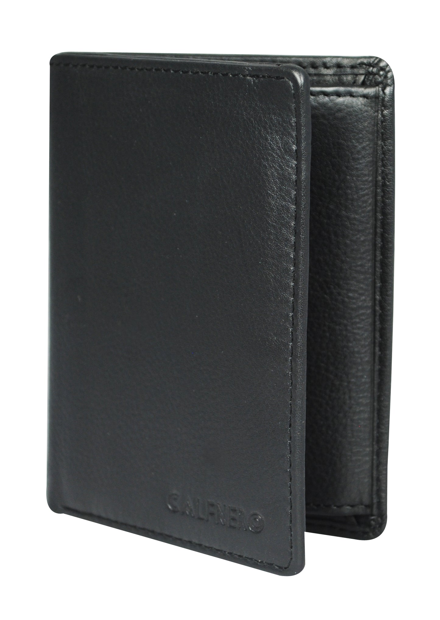 Calfnero Genuine Leather  Men's Wallet (8787-Black)