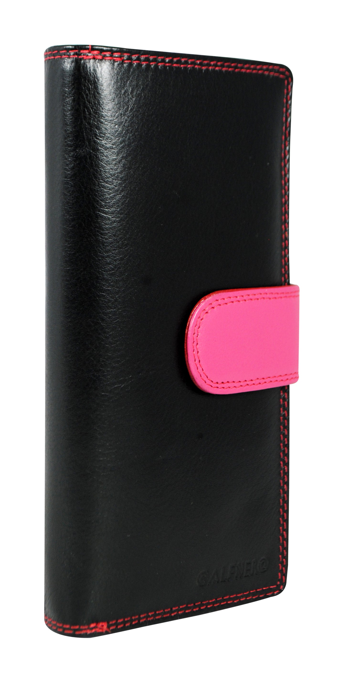 Calfnero Genuine Leather Women's Wallet (6082-Black-Multi)