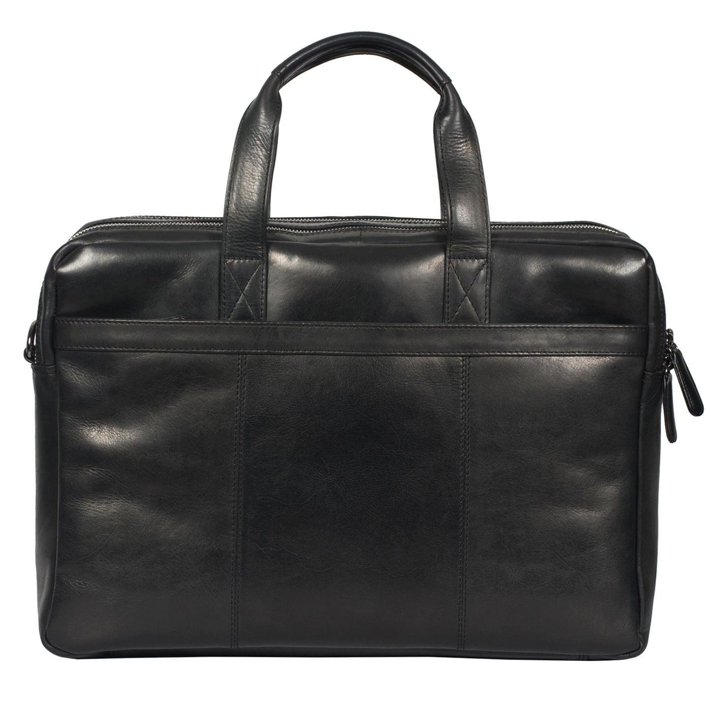 Calfnero Genuine Leather Men's Messenger Bag (B-04-Black)