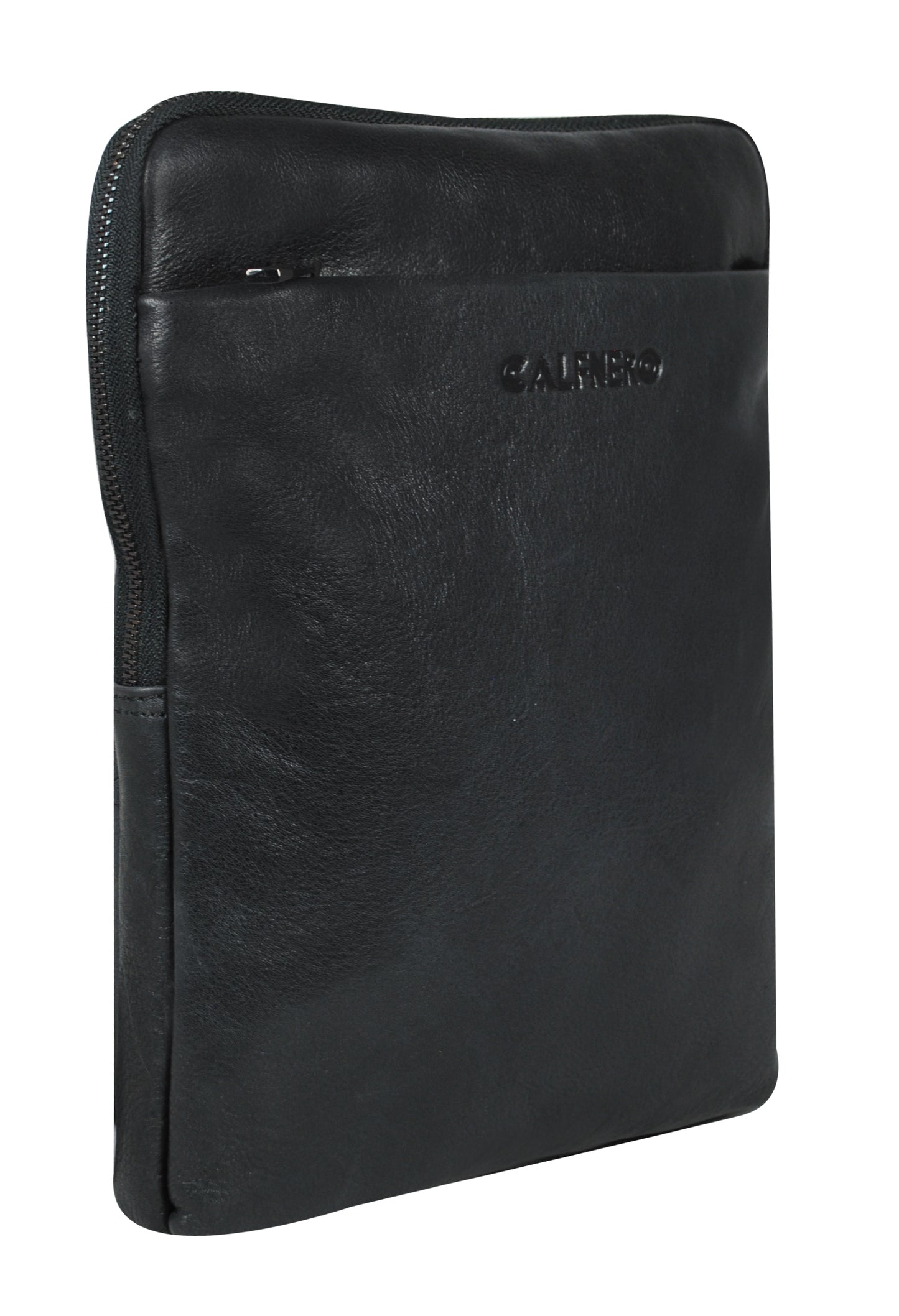 Calfnero Genuine Leather Men's Cross Body Bag (B-402555-Black)
