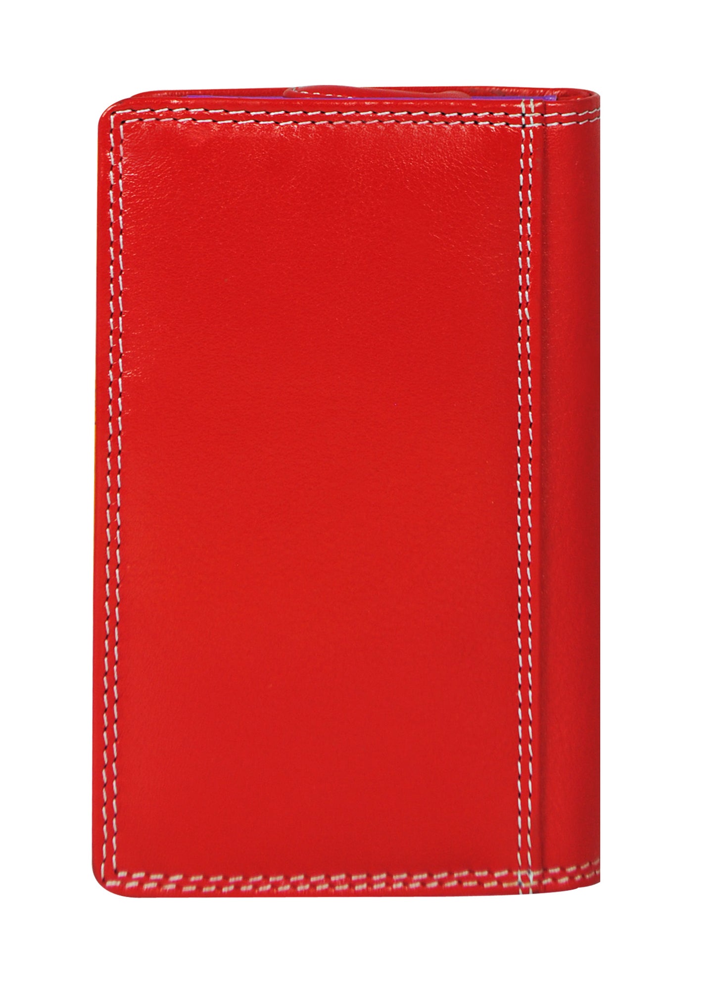 Calfnero Genuine Leather Women's Wallet (6080-Red-Multi)